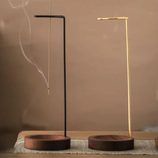 Incensário Madeira e Metal – Elegância e Simplicidade