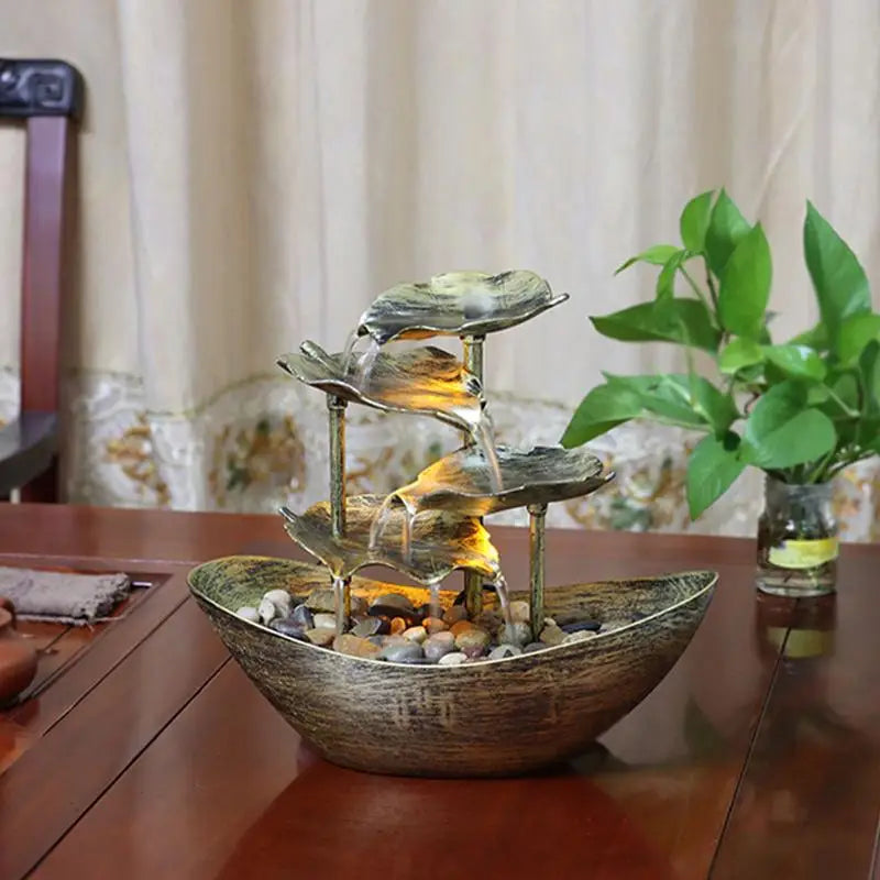 Fonte de Mesa Lotus – Água que Acalma e Encanta