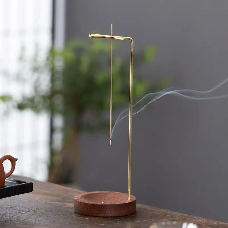 Incensário Madeira e Metal – Elegância e Simplicidade